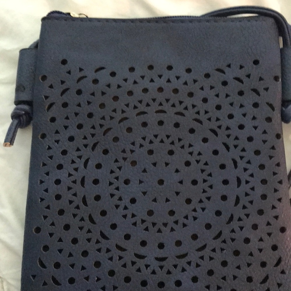 Navy blue crossbody purse